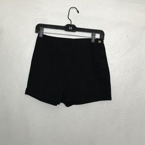 Black AA tap shorts